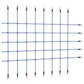 Pozostały sprzęt i akcesoria do ćwiczeń - VidaXL Lumarko Siatka do wspinania, 200x150 cm, niebieska 93175 VidaXL - miniaturka - grafika 1