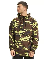 Kurtki męskie - Urban Classics Męska kurtka, kamuflaż, wiatrówka, kurtka przejściowa, z kapturem, Frozenyellow Camo, M - miniaturka - grafika 1