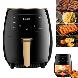 Frytkownica Beztłuszczowa Zdrowa Frytownica 6L, Nie Potrzeba Oleju, Dla Rodziny-czarna 2400W - Frytownice gastronomiczne - miniaturka - grafika 1