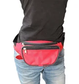 Nerki - Saszetka Na Pas Biodrówka Nerka CZERWONA MAGRE (PL) Materiał 25 x 12 x 10 [cm] - miniaturka - grafika 1