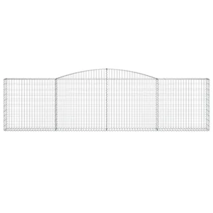 Kosze gabionowe, 15 szt, 400x30x100/120cm, galwanizowane żelazo - Ogrodzenia - miniaturka - grafika 5