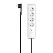 Listwy zasilające - Hama Listwa przeciwprzepięciowa premium - 4 gniazda, 3m - miniaturka - grafika 1