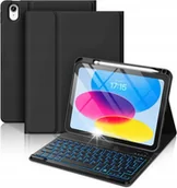 Etui do tabletów - Etui z klawiaturą RGB do Apple iPad 11 2025/10 2022, Bluetooth, case, cover - miniaturka - grafika 1
