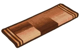 15 Sztuk Dywanowych Nakładek Na Schody Kolor Brązowy W7-K14 - Dywany - miniaturka - grafika 1