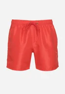 Kąpielówki męskie - Czerwone Klasyczne Kąpielówki Typu Szorty z Kieszeniami Aravie - miniaturka - grafika 1