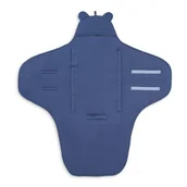 Śpiworki dla dzieci - Jollein, Śpiworek otulacz do fotelika i wózka, Jeans Blue - miniaturka - grafika 1