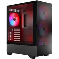 Obudowy komputerowe - MOD-ECOM OBUDOWA SIROCO ARGB FLOW MIDI USB 30 X 2 + TYPE-C CZARNA - miniaturka - grafika 1