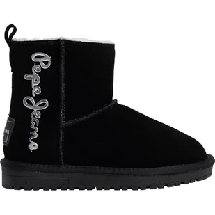 Pepe Jeans Dziewczęce Diss Top G botki z zimną podszewką z długą cholewką, czarny, 40 EU - Botki damskie - miniaturka - grafika 1