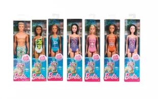 Barbie Lalka plażowa Dwj99 - Lalki dla dziewczynek - miniaturka - grafika 1
