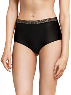 Spodenki damskie - Chantelle Soft Stretch, szorty z koronką, niewidoczna bielizna damska, rozmiar uniwersalny od 36 do 44 (UE), czarny, rozmiar uniwersalny - grafika 1