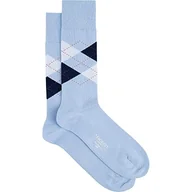 Skarpetki męskie - Hackett London Skarpety męskie Argyle, Niebo/Granatowy, S - miniaturka - grafika 1