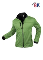 Kurtki męskie - BP 1696-571-178-XS męska kurtka softshell, stójka, zamek błyskawiczny z przodu, 255,00 g/m², 100% poliester, nowa zieleń, XS - miniaturka - grafika 1