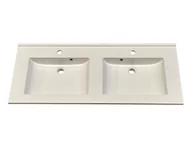 Umywalki - Umywalka wpuszczana w blat, prostokątna, biała, 120 x 50 cm - miniaturka - grafika 1