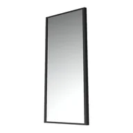 Lustra - Lustro prostokątne Loft 120 x 60 cm w ramie czarne - miniaturka - grafika 1