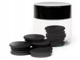 Magnesy do tablic okrągłe Strong 20mm czarne a'20 - Magnesy - miniaturka - grafika 1