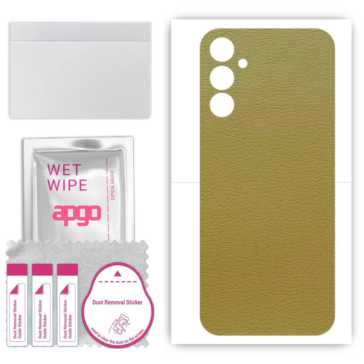 Folia naklejka skórka strukturalna na TYŁ do Samsung Galaxy Jump3 - Skóra Oliwkowa - apgo SKINS