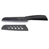 Noże kuchenne - Ceramiczny nóż Santoku SKIV, 15 cm, czarny - miniaturka - grafika 1