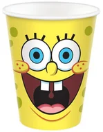 Dekoracje i nakrycia stołu na imprezę - Kubki Papierowe Jednorazowe Spongebob Żółty 8Szt - miniaturka - grafika 1