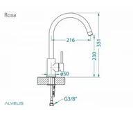 Baterie kuchenne - Alveus Roxa 1141967 (czarny) - miniaturka - grafika 1