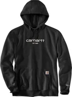 Bluzy męskie - Carhartt Bluza Carhartt Force Lightweight Logo Black - miniaturka - grafika 1
