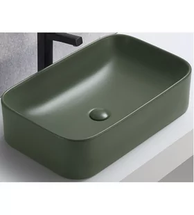 UN-KAMA-MFG-50 Umywalka/Washabsin/Matowa Zieleń Lasu/Matt Forest Green 50,5 cm - Meble łazienkowe - miniaturka - grafika 1