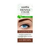 Akcesoria i kosmetyki do stylizacji brwi - Venita Venita - Henna pudrowa do brwi 4.0 brązowa 4 g - miniaturka - grafika 1