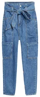 Spodnie damskie - SPODNIE TOMMY JEANS PAPERBAG DW0DW09903 28/30 - miniaturka - grafika 1