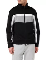 Bluzy męskie - Armani Exchange Męska bluza z bawełny organicznej, czarna, L, czarny, L - miniaturka - grafika 1