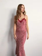 Sukienki - Reserved - Sukienka maxi z koronką - wielobarwny - miniaturka - grafika 1