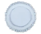 Kokony niemowlęce - Gniazdko z falbanką - niebieskie - miniaturka - grafika 1