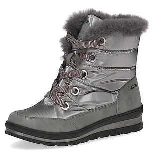 Caprice Damskie botki 9-26226-41, płaskie, sznurowane, ciepła podszewka, Taupe Comb, 38.5 EU - Botki damskie - miniaturka - grafika 1
