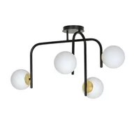 Lampy sufitowe - Emibig Ragnar lampa wisząca 4-punktowa czarna/złota 1032/4B 1032/4B - miniaturka - grafika 1
