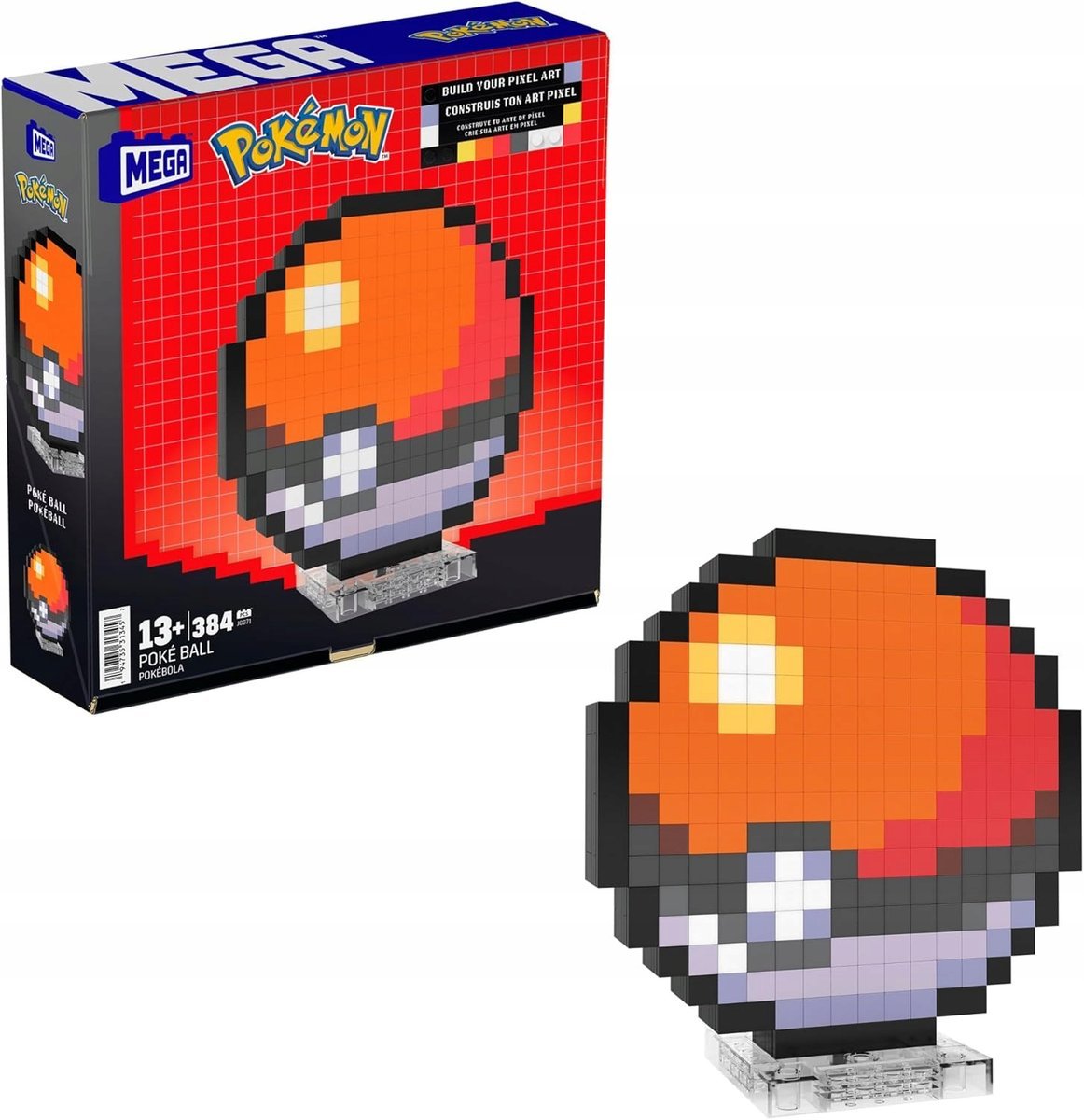 2X KLOCKI KONSTRUKCYJNE POKÉMON POKÉ BALL 381 ELEMENTÓW 15 CM