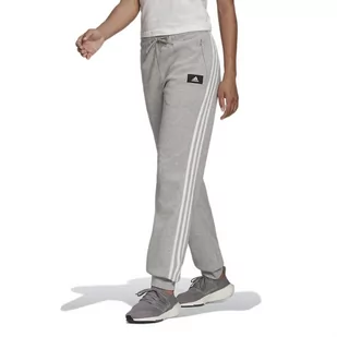 Spodnie adidas Sportswear Future Icons 3-Stripes Regular Fit H57312 - szare - Spodnie sportowe damskie - miniaturka - grafika 1