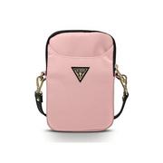 Guess Etui do tabletu Torebka GUPBNTMLLP różowy/pink Nylon Triangle Logo GUPBNTMLLP