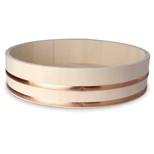 Drewniane Hangiri, japońska miska do ryżu Ø26cm - Emro Aziatica - Miski i półmiski - miniaturka - grafika 1