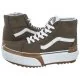 Trampki damskie - Trampki Sk8-Hi Tapered Canvas Dark Olive VN0005U2DOL1 (VA406-a) Vans - miniaturka - grafika 1
