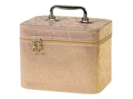 Kosmetyczki, organizery i kuferki - Adar Kuferek L walizka z lusterkiem na zamek 23x17x15cm - miniaturka - grafika 1