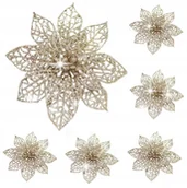 Ozdoby bożonarodzeniowe - Gwiazda Betlejemska Na Choinkę Kwiaty 6Szt [31Mf] - miniaturka - grafika 1