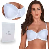 Biustonosze - ﻿GAIA biustonosz KATE FULL CUP 281 biały 70G - miniaturka - grafika 1