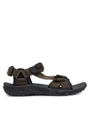 Sandały męskie - Jack Wolfskin Sandały Lakewood Ride Sandal M 4019021 Brązowy - miniaturka - grafika 1
