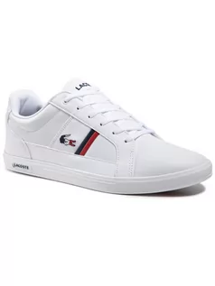 Sneakersy męskie - Lacoste Lacoste Europa Trenerzy Biały - 44 1/2 739SMA0031-407_WHT/NVY/RED-44 1/2 - grafika 1