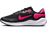 Buty dla dziewczynek - Nike Revolution 7 Obuwie turystyczne Czarny/hiper różowy-biały 36.5 - miniaturka - grafika 1