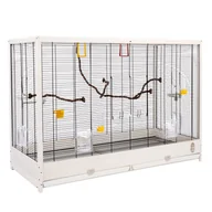Klatki i wyposażenie dla ptaków - TIAKI drewniana klatka dla ptaków Robin XXL - Dł. x szer. x wys.: 113,4 x 53 x 81,7 cm - miniaturka - grafika 1