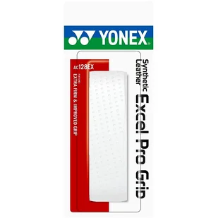 Owijka podstawowa Yonex  Leather Excel Pro AC128 White - Tenis ziemny - miniaturka - grafika 1