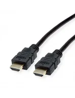 Kable - ROLINE Szybki kabel HDMI  z Ethernetem, TPE, czarny, 5 m - miniaturka - grafika 1