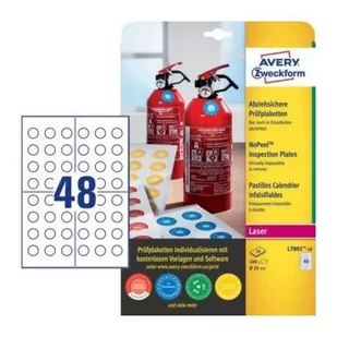 Avery Zweckform no peel A4 20mm białe (L7801-10) - Etykiety do drukarek - miniaturka - grafika 1