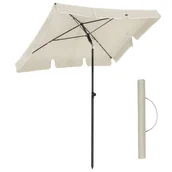 Parasole ogrodowe - Parasol ogrodowy 200 x 125 cm beżowy - miniaturka - grafika 1
