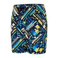 Kąpielówki dla chłopców - Speedo Chłopięce Glitchwarp Allover 15" Ws płetwy do pływania wielokolorowa Echtes Marineblau, Blau-türkis, Empire, Gelb-weiß S - miniaturka - grafika 1