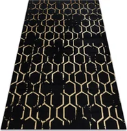 Dywany - Dywan GLOSS nowoczesny 407C 86 stylowy, glamour, art deco / złoty czarny 200x290 cm - miniaturka - grafika 1